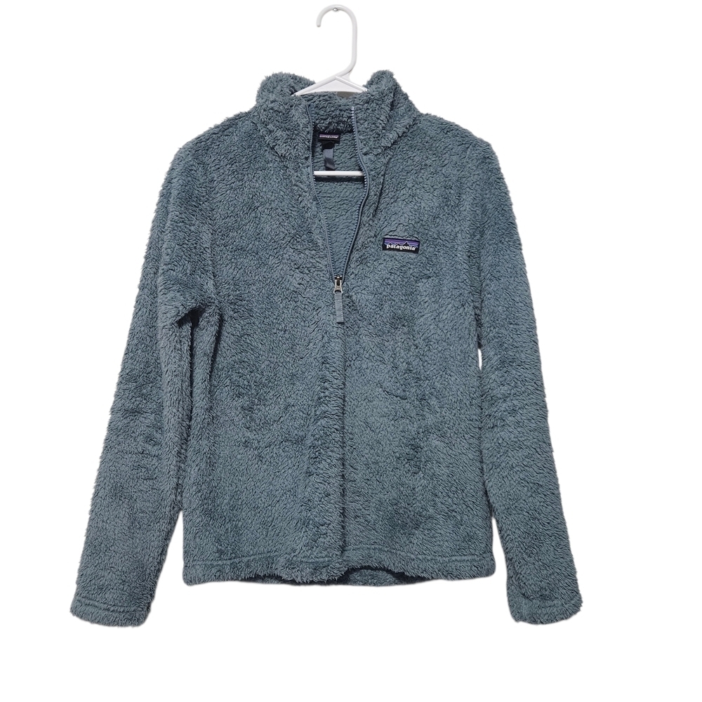Patagonia Los Gatos Quater Zip In Smolder Blue Fleece Jacket Size S